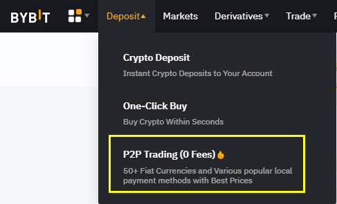 바이비트 P2P 거래