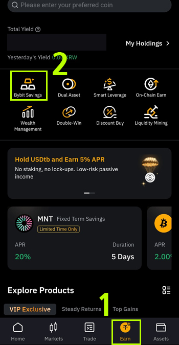 Bybit savings